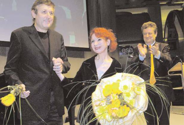 Yoni Rechter,  Esther Ofarin with the director of the museum: Wolfgang M. Heckl - foto  Deutsches Museum 