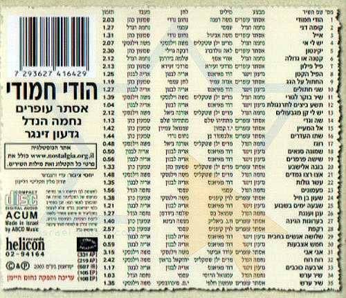 Back of the CD